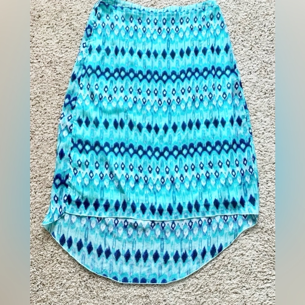 Skirt Cato hi lo woman’s size 14/16 lined Aztec themed